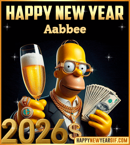 New Year 2026 gif funny Aabbee
