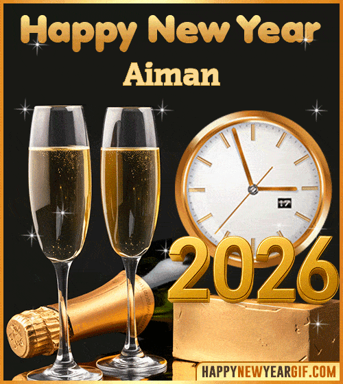 GIF Happy New Year 2026 Wishes Aiman