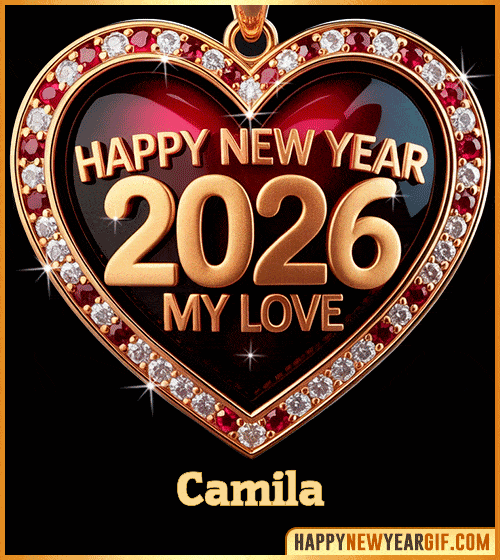Happy New Year 2026 My Love gif Camila