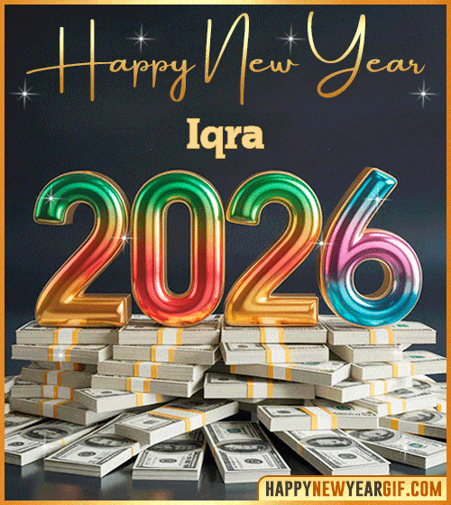GIF Happy New Year 2026 Animated Iqra