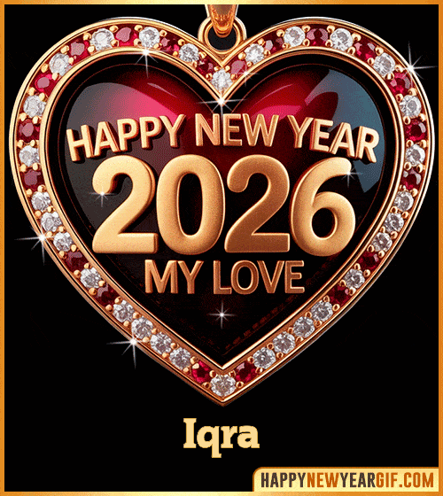 GIF Happy New Year 2026 My Love gif Iqra