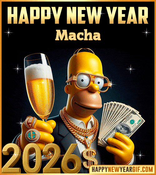 GIF New Year 2026 gif funny Macha