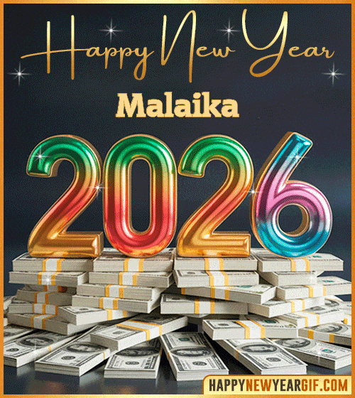 GIF Happy New Year 2026 Animated Malaika