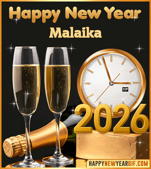 GIF Happy New Year 2026 Wishes Malaika