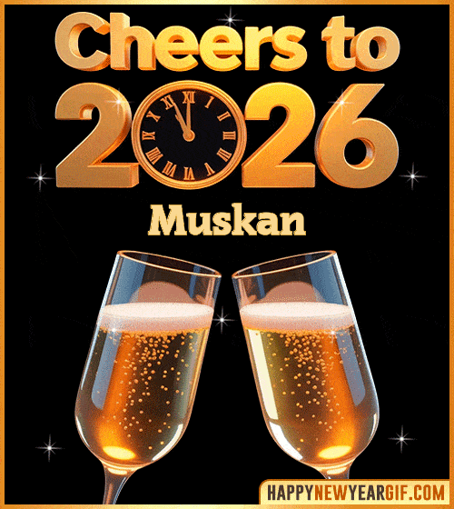 GIF Cheers 2026 toast gif Muskan