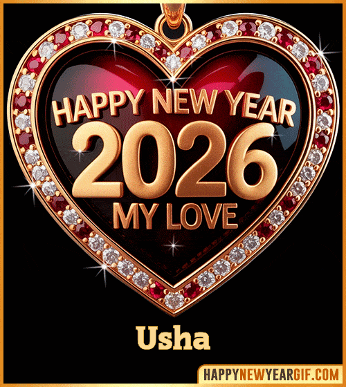 GIF Happy New Year 2026 My Love gif Usha