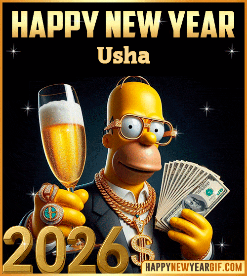 GIF New Year 2026 gif funny Usha