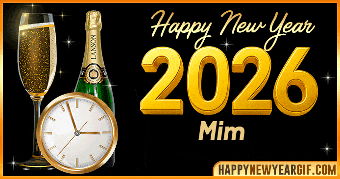 Happy New Year 2026 Mim GIF